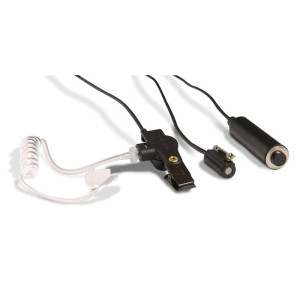 Kenwood KHS-9BL Three Wire Surveillance Earpiece With PTT Mic