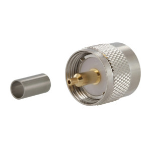 Tram UHF Male 2-piece Crimp Connector For RG-58/U