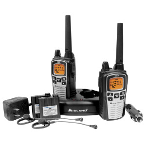 Midland GXT860VP4 Two Way Radios with Headsets and Charger