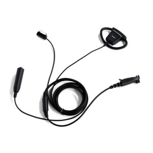 Impact Platinum P3W-D1 3-Wire Adjustable Rubber D-Ring Earpiece