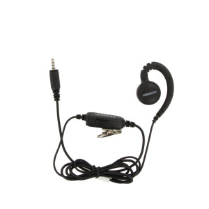 Kenwood KHS-34 C-Ring Earpiece With Inline PTT Switch