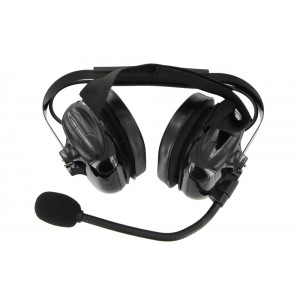 XLT HS500 Heavy Duty Dual Muff Headset with PTT and Mic