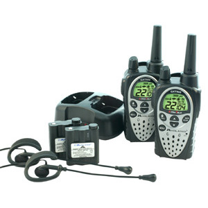 Midland GXT-800-VP4 Radios With Headsets and Charger