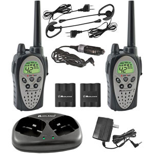 Midland GXT-900-VP4 Radios With Headsets and Charger