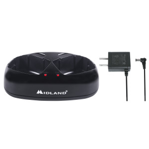 Midland AVP10 Dual Desktop Charger with AC Adapter (18CVP8)