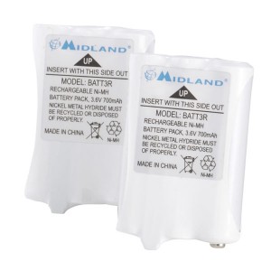 Midland Rechargeable Batteries For T50 / T60 / LXT600 Series (2-Pack BATT3R / AVP14)