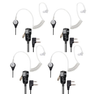 Midland AVPH3 Surveillance Security Headsets with PTT/VOX - 4-Pack