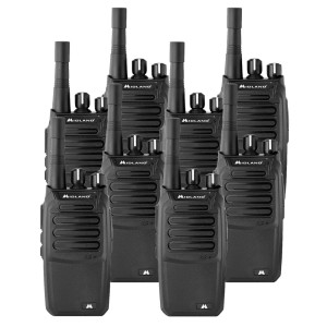 Midland BR200 BizTalk Business Two Way Radio - 8 Pack Bundle w/ Chargers