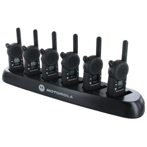 Motorola CLS1110 Radio Six Pack + Multi-Charger