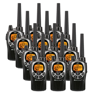 Midland GXT1000VP4 GMRS Radio - 12 Pack Bundle w/ Headsets & Chargers