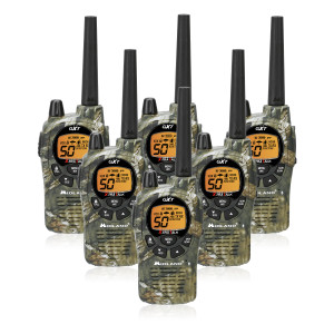 Midland GXT1050VP4 GMRS Radios - 6 Pack Bundle w/ Headsets and Chargers