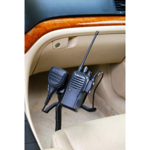 Lido Radio LM-300-EXT Seat Bolt Mount With Mic Holder For Mobile and Portable Two Way Radios