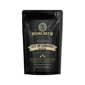 Home Brew Coffee Key Up Cowboy Blend (Med/Dark Roast)