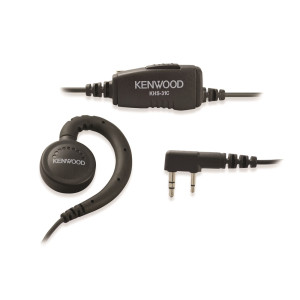 Kenwood KHS-31C C-Ring Earpiece With Inline PTT Switch