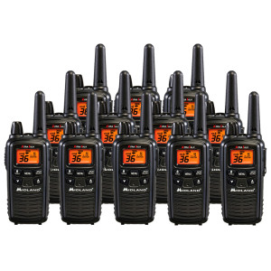Midland LXT600VP3 FRS Two Way Radios - 12 Pack Bundle w/ Chargers