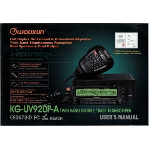 Wouxun KG-UV920P-A User Manual