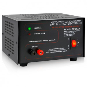 Pyramid PS12KX Bench Power Supply AC-to-DC Power Converter (10 Amp)