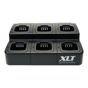 XLT 6-Unit Multi-Charger For Motorola CP100d/CP185 Radios