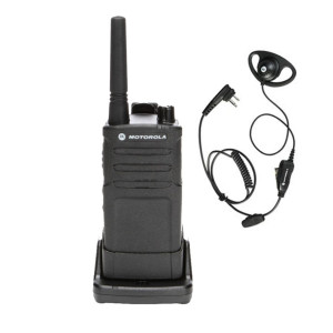 Motorola RM RMM2050 Radio + D-Ring Earpiece