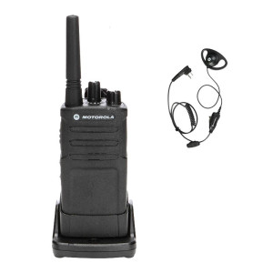 Motorola RM RMU2080 Radio + D-Ring Earpiece