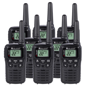 Midland T10 22 Channel FRS Two Way Radios - 8 Pack