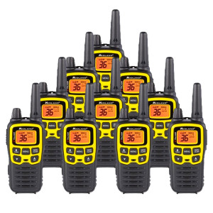 Midland X-TALKER T61VP3 FRS Two Way Radios - 10 Pack Bundle w/ Chargers