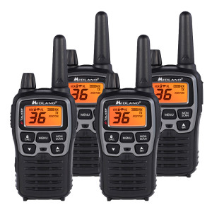 Midland X-TALKER T71VP3 FRS Two Way Radios - 4 Pack Bundle w/ Chargers