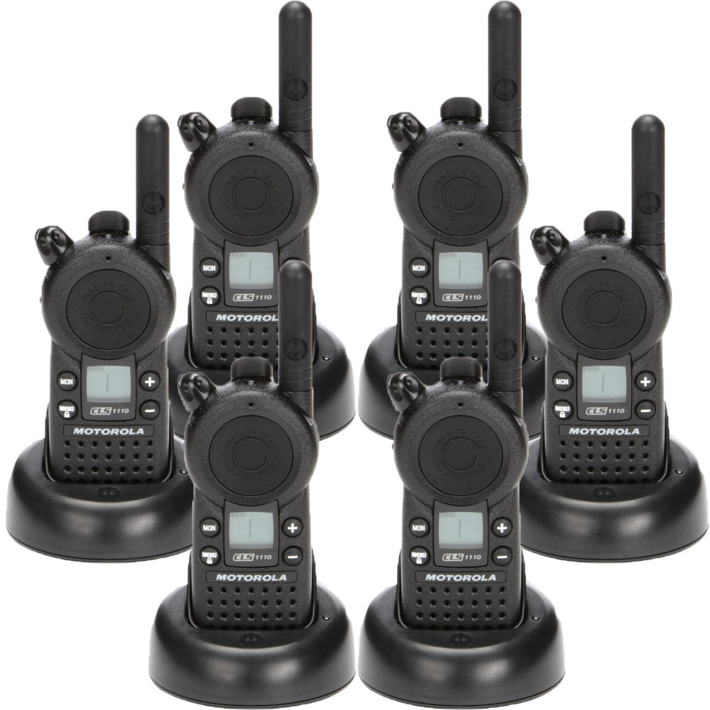 Motorola CLS 1110 Radio Six Pack