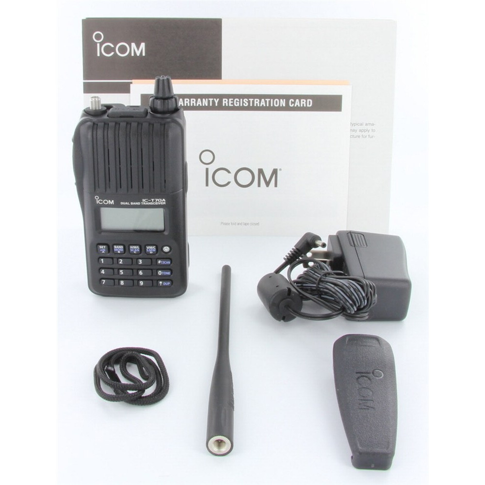 5w Max Handheld Transciver with Mars/Cap Modification for Extended Transmit Frequency Ranges Icom T-70A-HD VHF/UHF 2m/70cm 