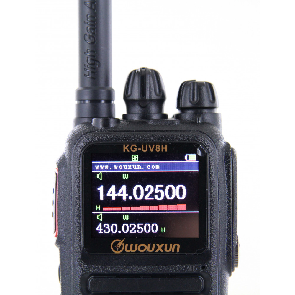 Wouxun KG-UV8H Dual Band Amateur Radio (8 watts 2m/70cm 3200 mAh  battery)
