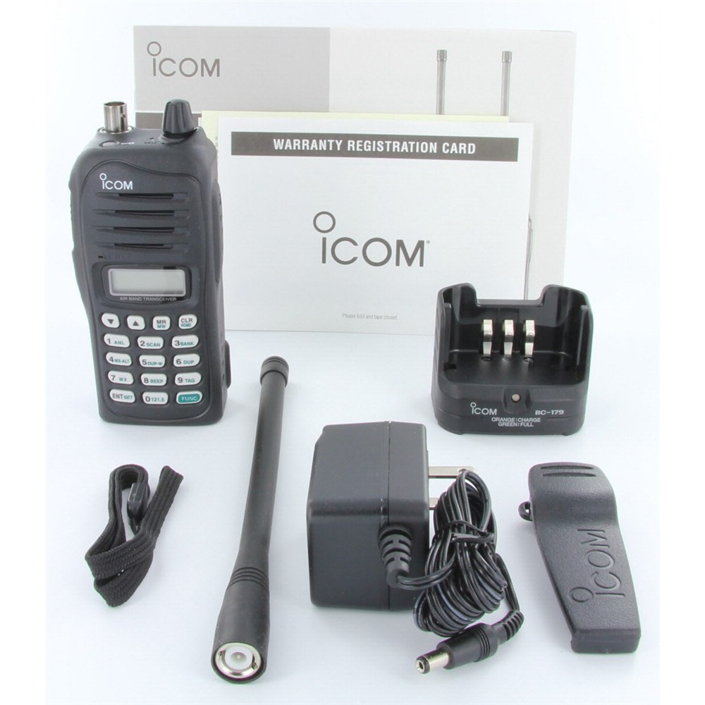 ICOM IC-A14 VHF AirBand Handheld Transceiver IC A14 Avionics  AM and FM 