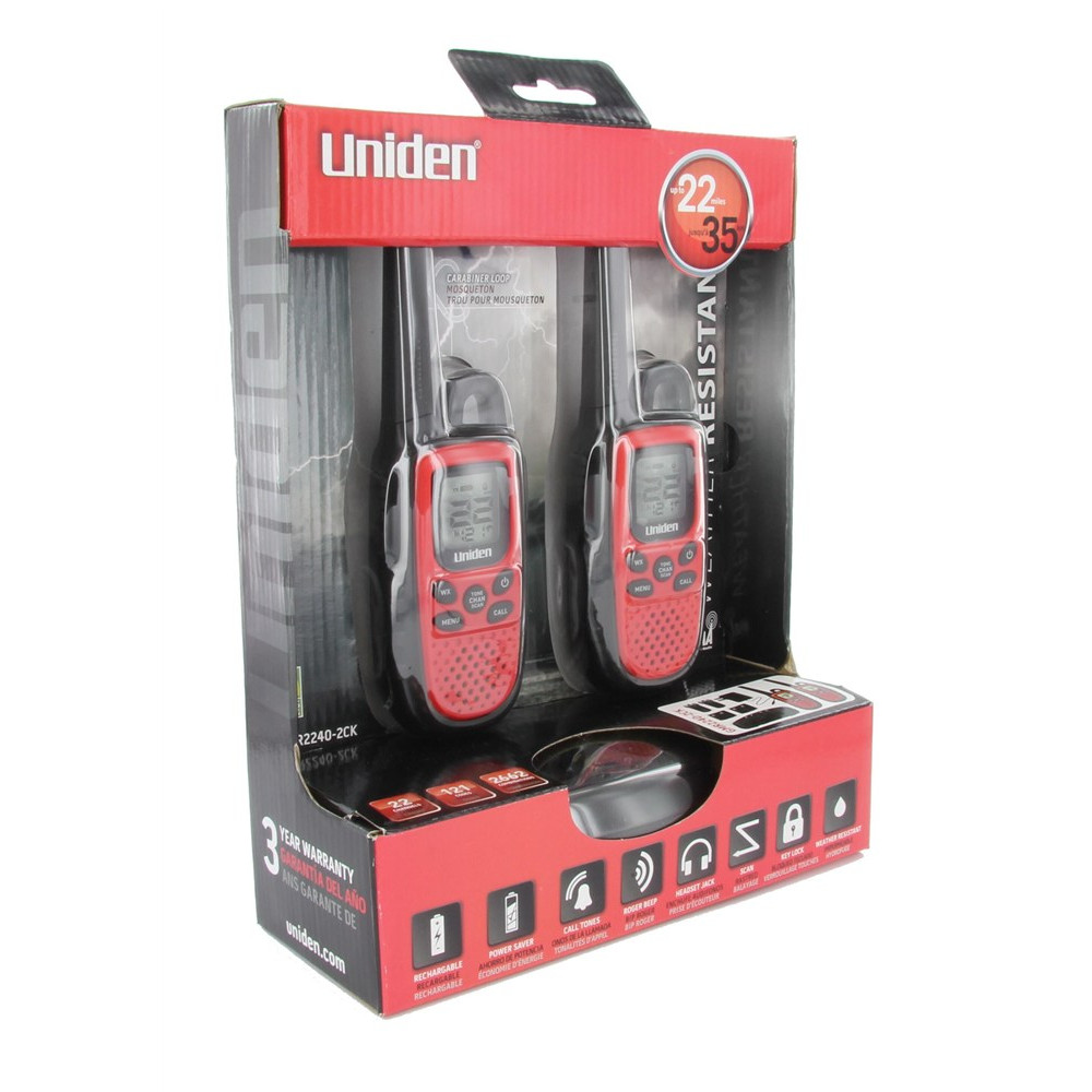 Uniden Gmr 2240 2ck Two Way Radios With Charger