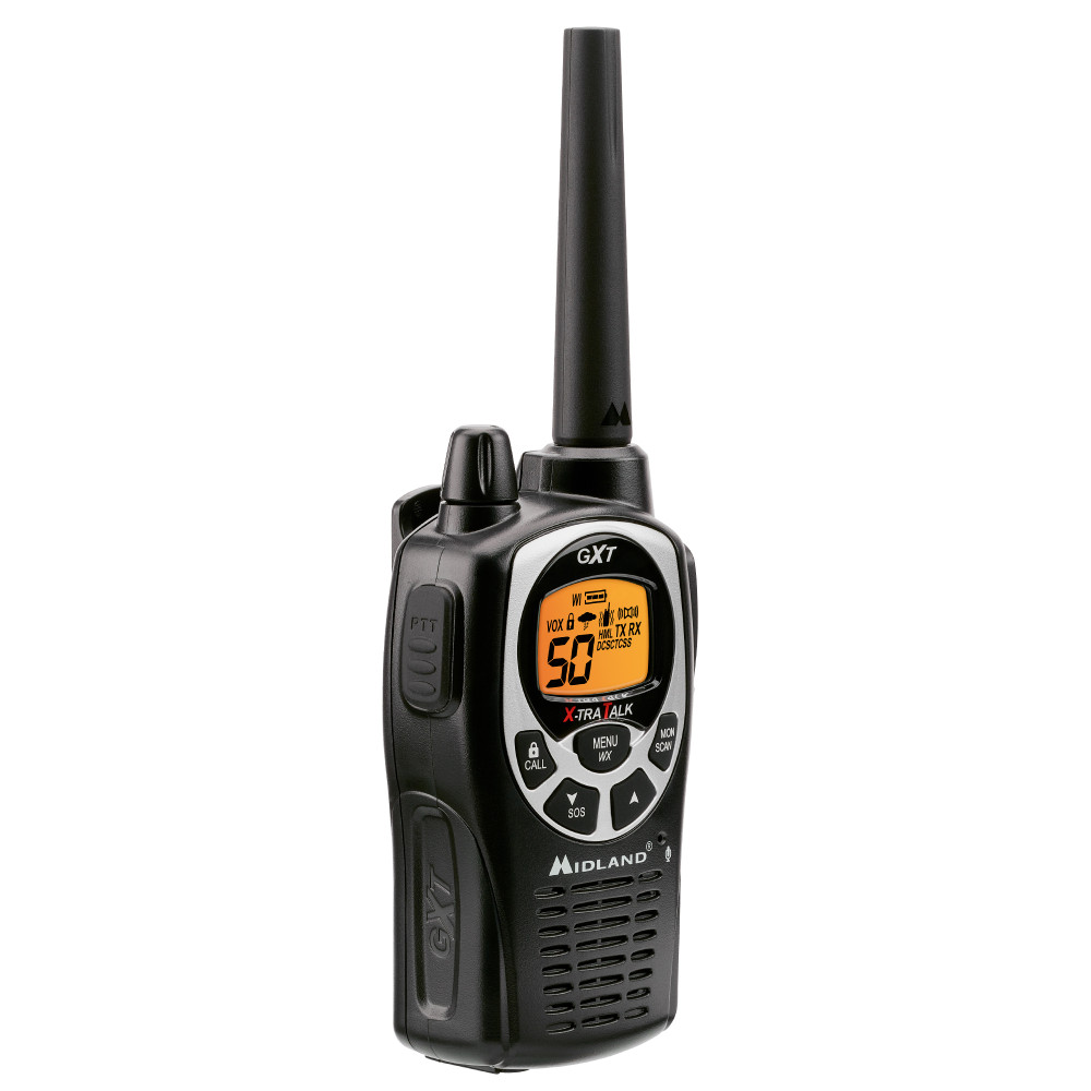 Midland GXT1000VP4 GMRS Radio 4 Pack Bundle w/ Headsets & Chargers