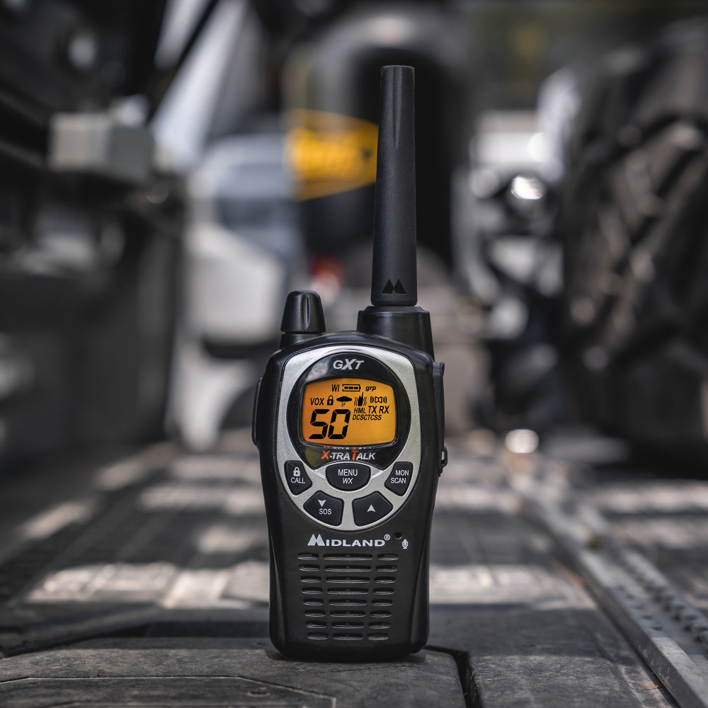 Midland GXT1000VP4 GMRS Radio - 6 Pack Bundle w/ Headsets