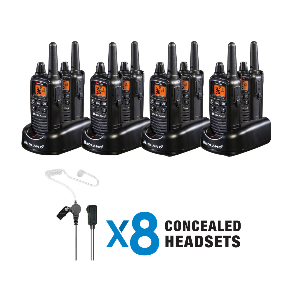 Midland LXT600 FRS Business Radio 8-Pack (LXT600BBX4)