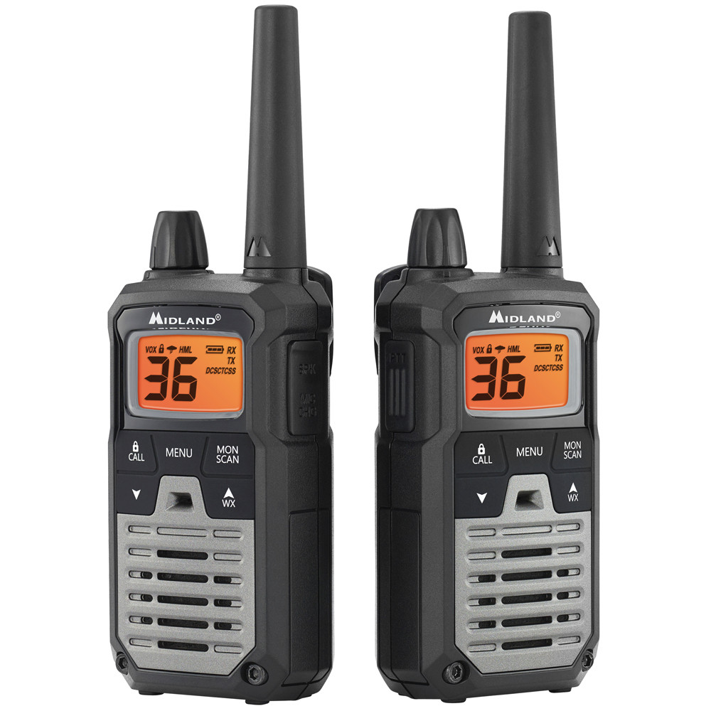 Midland T290VP4 High Powered GMRS Two Way Radios Pack Bundle w Headsets ＆ Chargers - 1