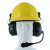 XLT HS500HM Heavy Duty Dual Muff Headset with PTT and Mic for Safety Helmet/Hard Hat
