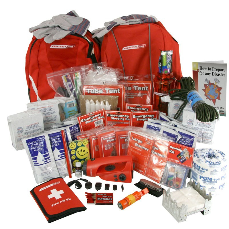 Emergency backpack outlet kit 4 person