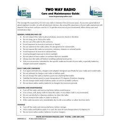 Two Way Radio Care and Maintenance Kit