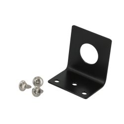 Tram 3/4" Hole Black Stainless Steel L Bracket