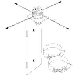 Tram 1470 NMO to N Female Base Ground Plane Kit