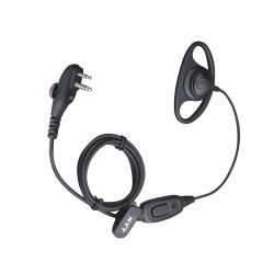 Hytera / HYT D-Ring Earpiece w/ PTT and VOX (EHM15)