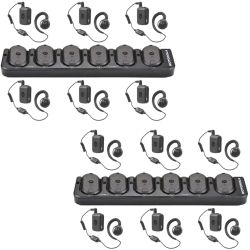 Motorola CLP1060 Radio Twelve Pack + Two Multi-Charger