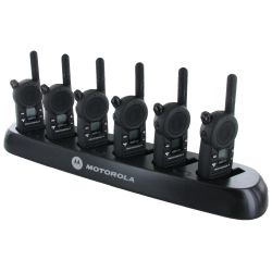 Motorola CLS 1410 Radio Six Pack + Multi-Charger