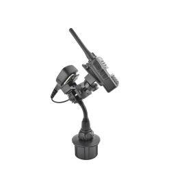 Lido Radio LM-801-MIC Cup Holder Mount With Mic Hanger For Handheld Amateur Radios