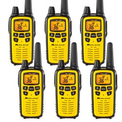 Midland LXT630VP3 FRS Two Way Radios - 6 Pack Bundle w/ Chargers