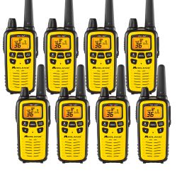 Midland LXT630VP3 FRS Two Way Radios - 8 Pack Bundle w/ Chargers
