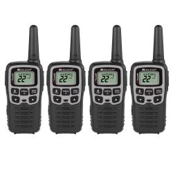 Midland X-TALKER T51BLKVP Two Way Radios 4-Pack