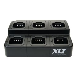 XLT 6-Unit Multi-Charger For Motorola CP100d/CP185 Radios - Daily Rental