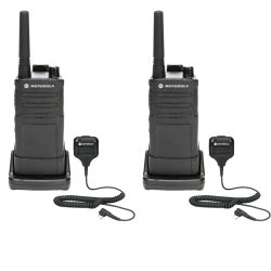 Motorola RM RMM2050 Radio Two Pack + Two Speaker Microphones